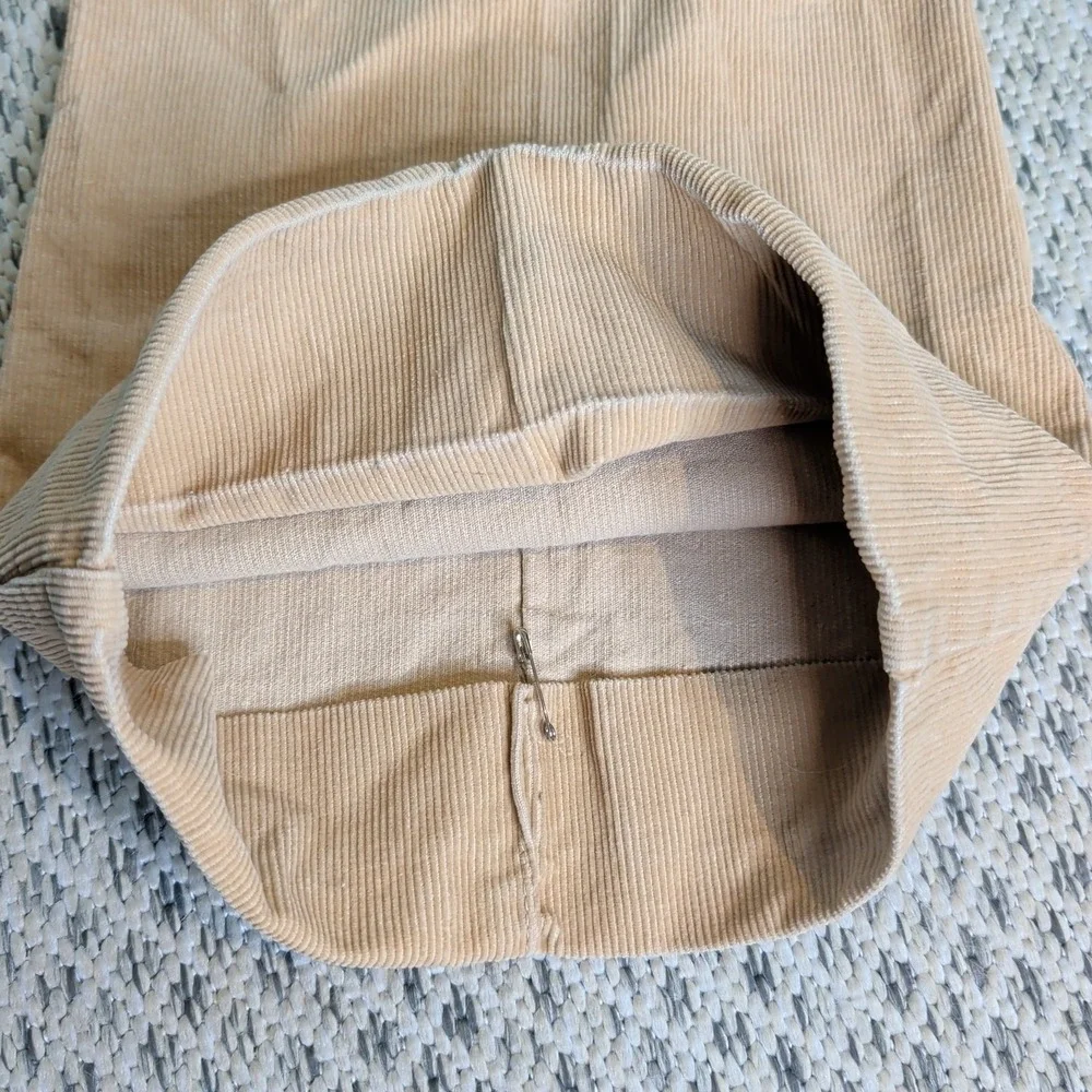 VTG Corduroy Bell Bottoms LIBERTY Tan 70s W30 Bell Flare Hippie Talon Pants RARE